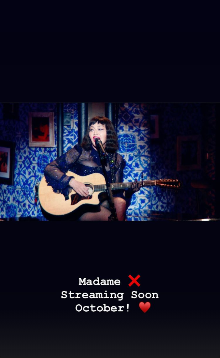 Madame X Tour : streaming en octobre