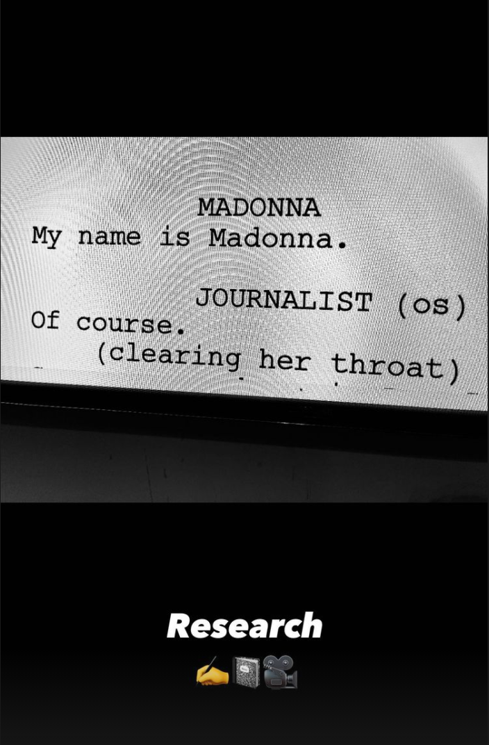 Madonna sur Instagram