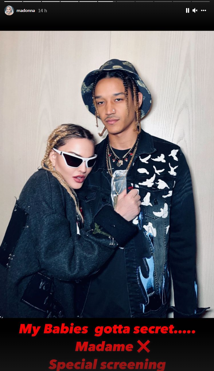 Madonna sur Instagram