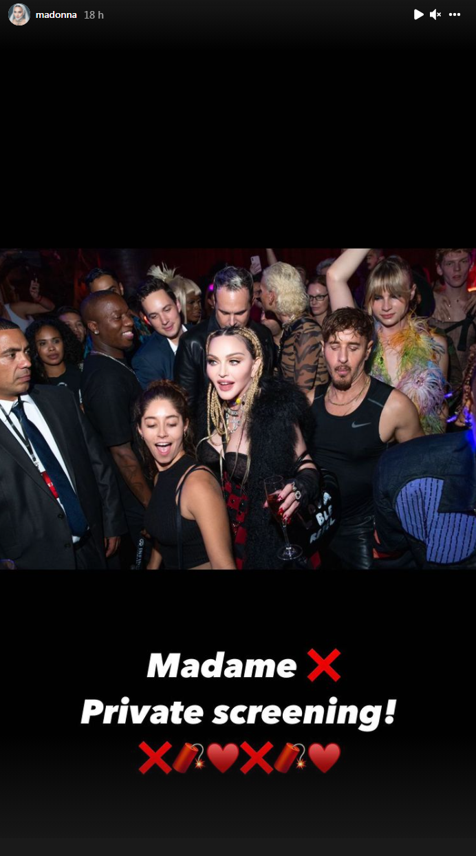 Madonna sur Instagram