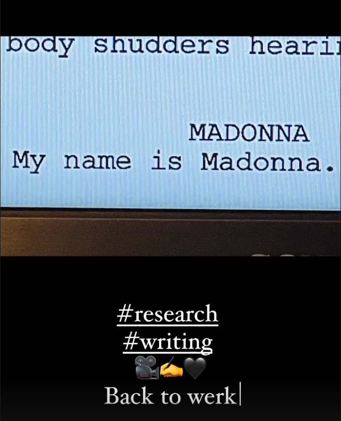 Madonna sur Instagram