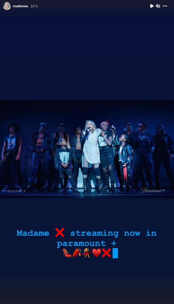 Madonna sur Instagram