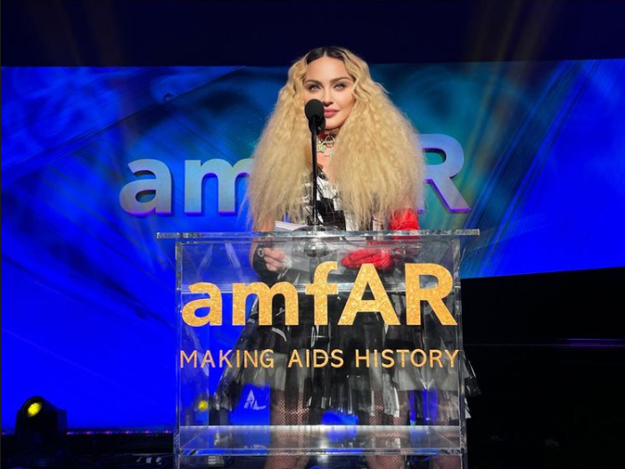 Madonna à l'amfAR