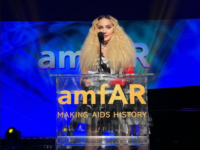 Madonna à l'amfAR Madonna à l'amfAR