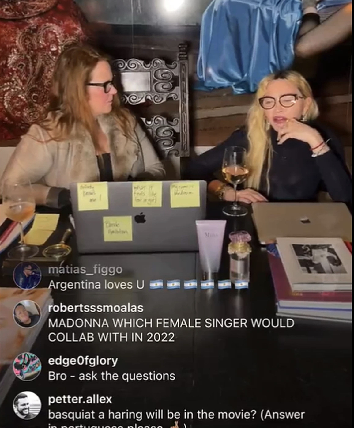 Madonna live sur Instagram