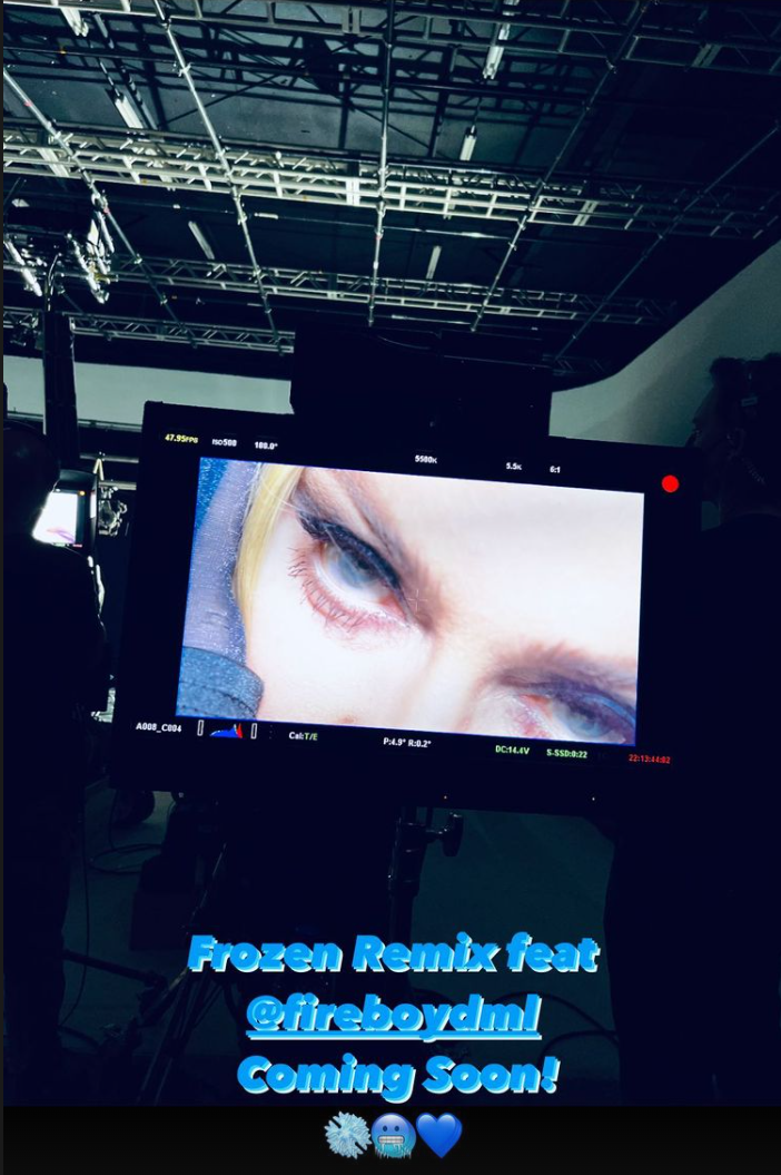 Madonna sur Instagram