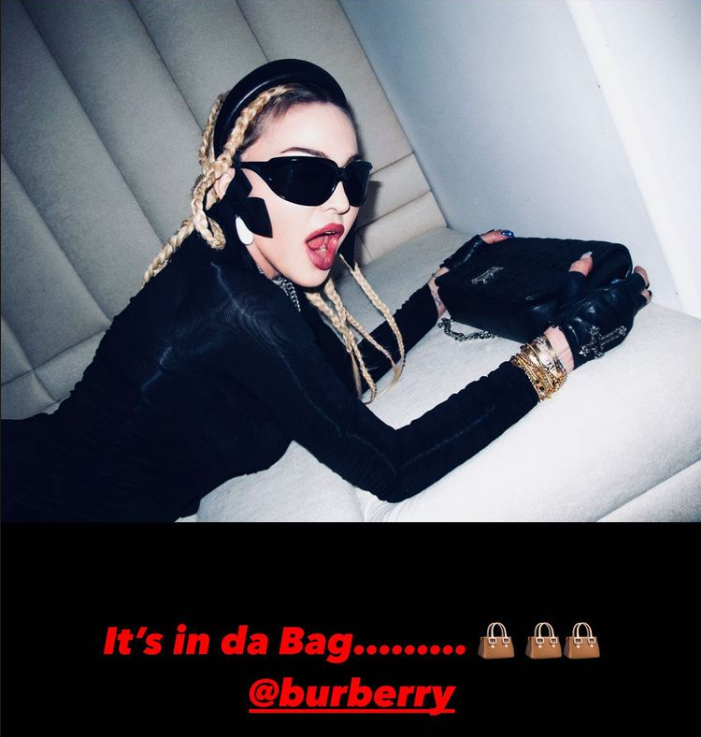 Madonna sur Instagram