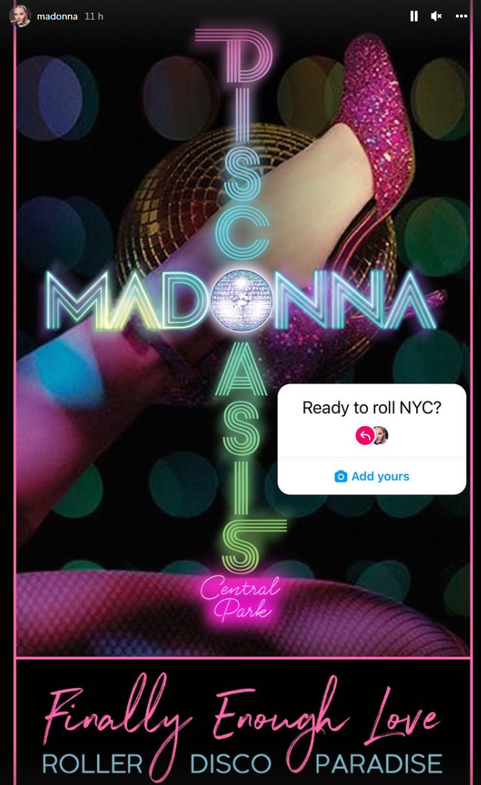 Madonna et Nile Rodgers au Discoasis Madonna et Nile Rodgers au Discoasis