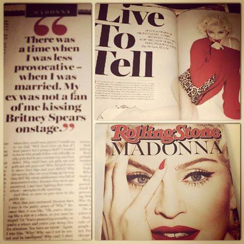 Madonna dans Rolling Stone de Mars