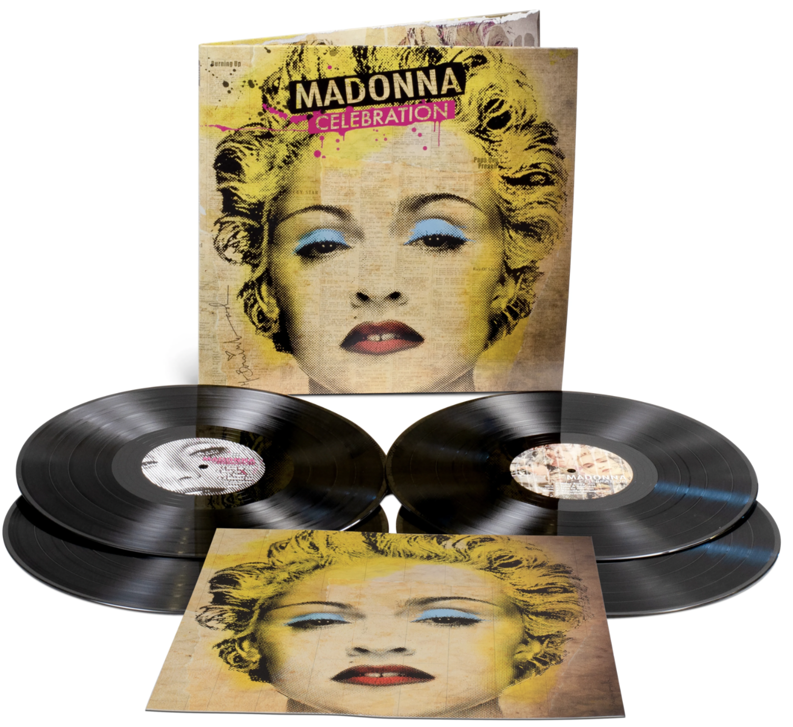 Visuel de la réédition, avec ce qui semble être la lithographie, en bas de l'image - store UK de Madonna Visuel de la réédition, avec ce qui semble être la lithographie, en bas de l'image - store UK de Madonna
