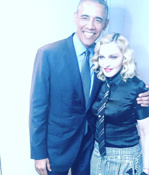 When Madonna meets Obama ... When Madonna meets Obama ...