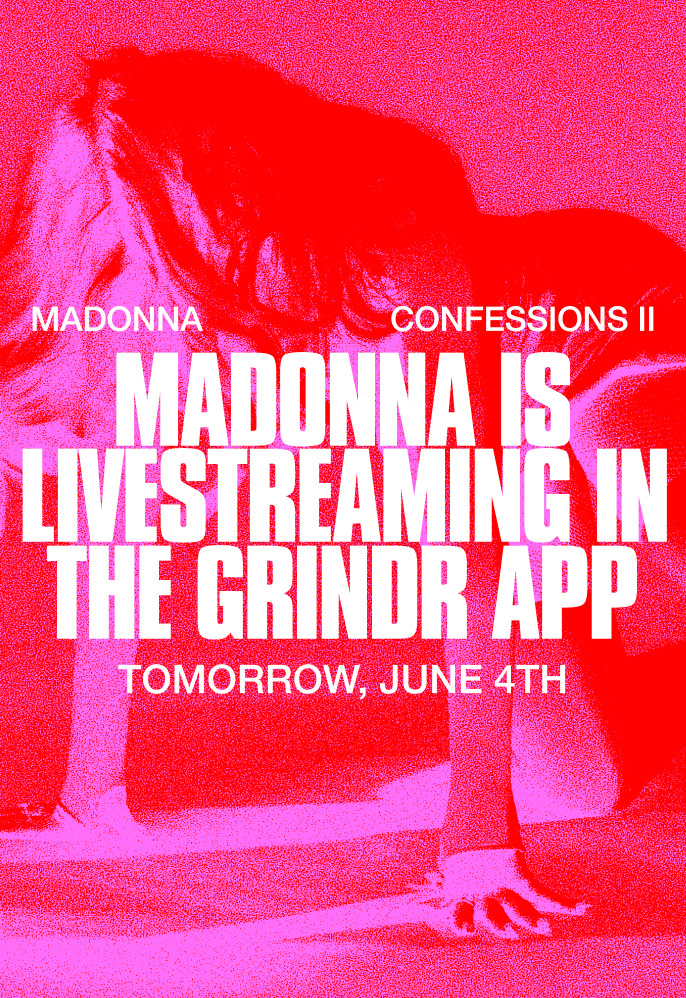 Madonna sera en direct sur Grindr ce jeudi 4 juin !