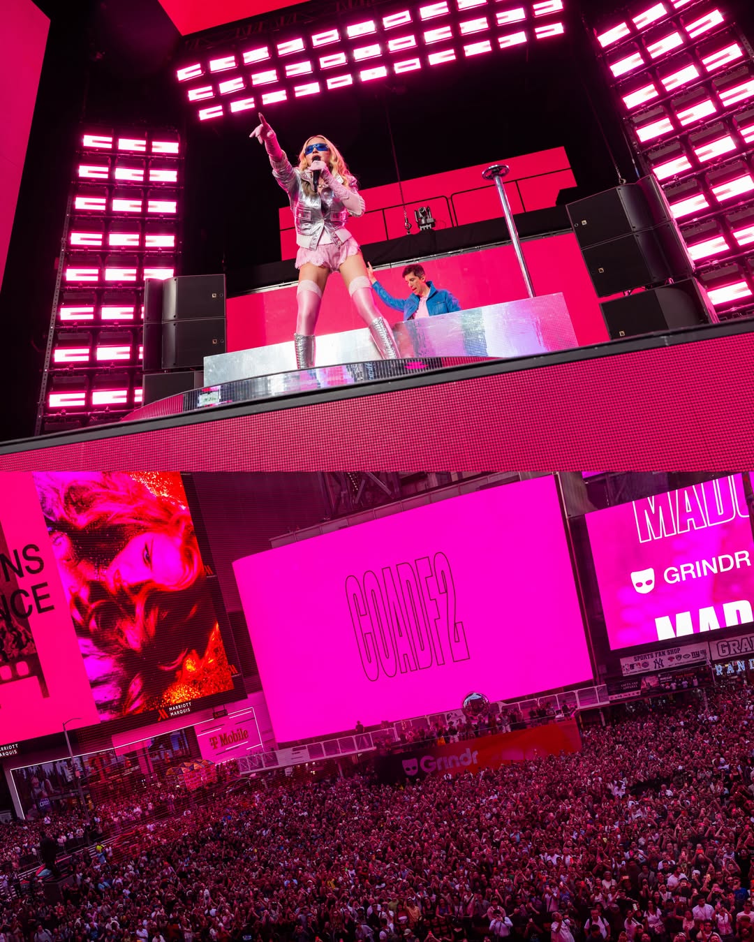 Madonna à Times Square - Photo : Ricardo Gomes