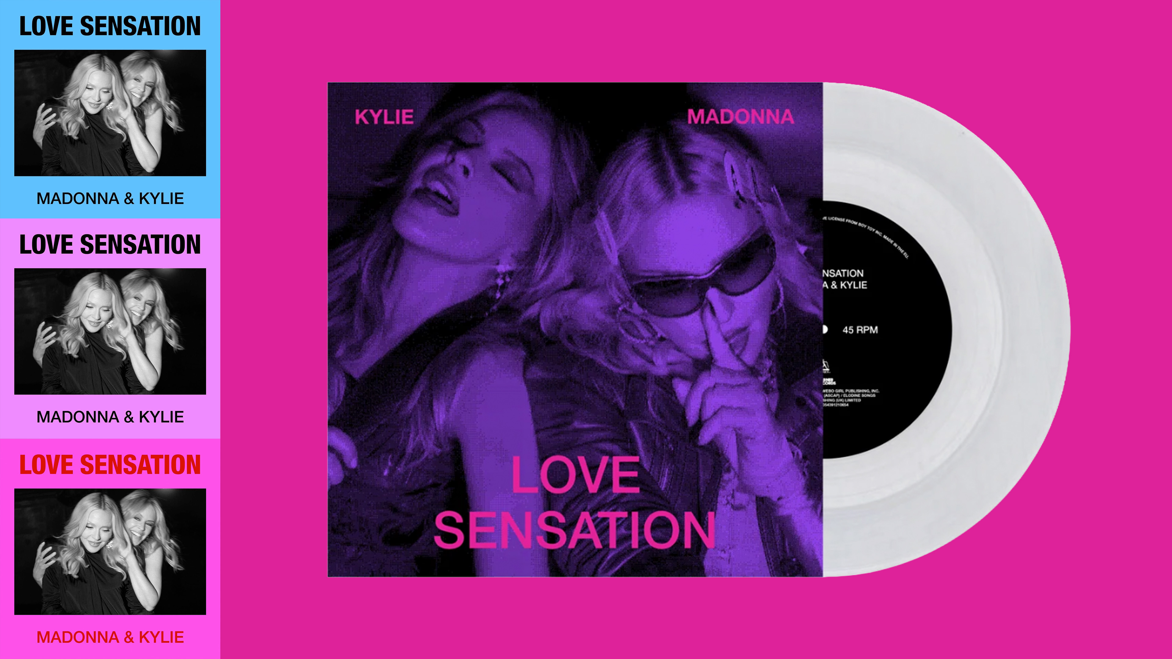 Visuel des éditions CD et de l'édition vinyle - Montage par News Of Madonna