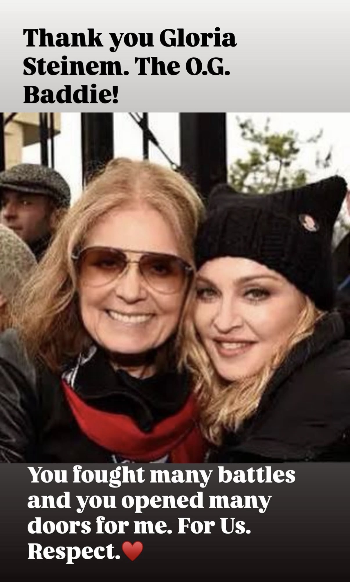 Madonna sur Instagram