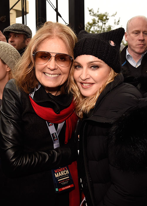Gloria Steinem et Madonna - le 21 janvier 2017 - Crédit photo : Kevin Mazur