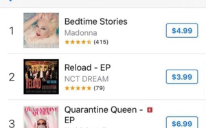 Bedtime Stories numéro 1 sur iTunes US