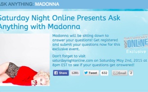 Ask Anything to Madonna le 2 Mai prochain