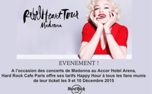 Le Hard Rock Café PARIS : se met aux couleurs de Madonna