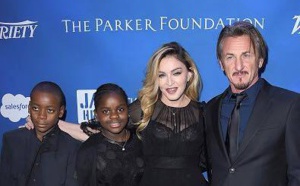 Madonna et ses enfants au Gala JP HRO